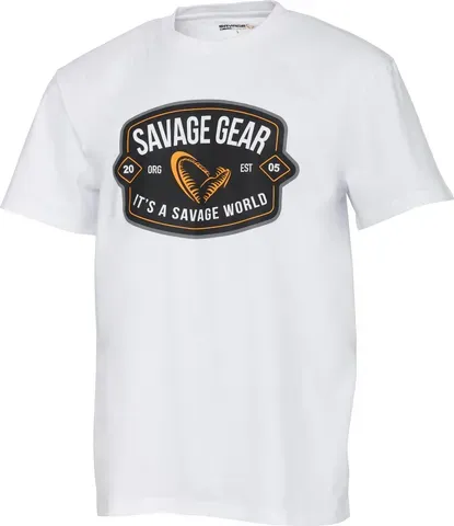 Savage Gear Badge Logo Tee XXL White