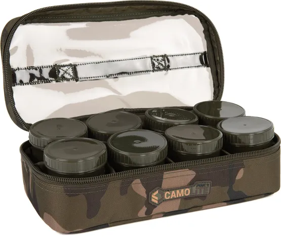 Fox Camolite Hülle 12 Pot Hookbait 32.5x16.5x9.5cm