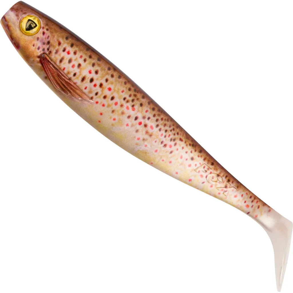 Fox Rage Pro Shad Natural Classics II Gummifische 14cm Super Natural Brown Trout