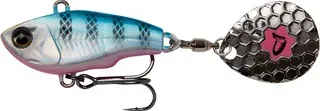 Savage Gear Fat Tail Spin 8cm 24g Blue Silver Pink
