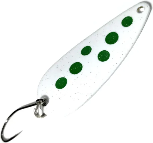 Troutwerk Spoon 4cm 5g White/Green Dots