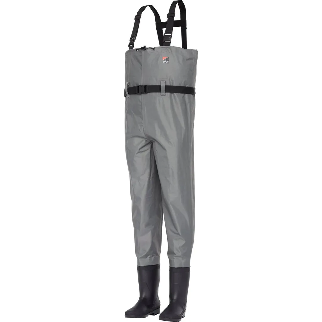 DAM Nylon Chest Waders Light Grey 40/41