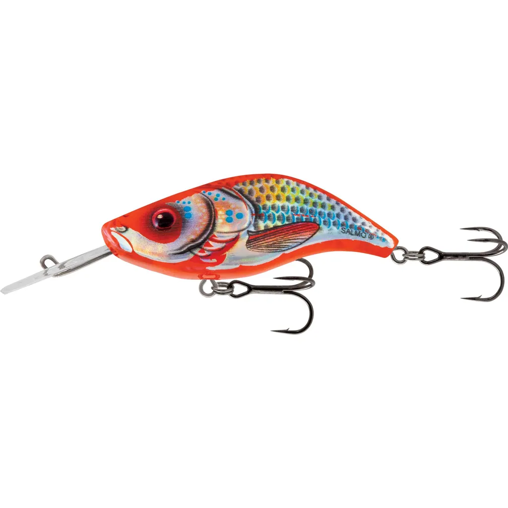 Salmo Sparky Shad Wobbler 4cm 3.5g Holographic Gold Orange Shad