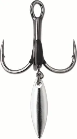 VMC 7548BD Bladed Hybrid Hook Haken Size 2 2.06g 2 pcs Black Nickel