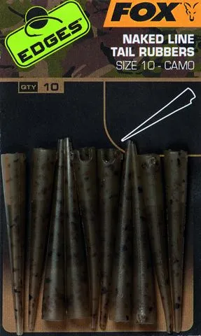 Fox Edges Tail Rubbers 10 5pcs Camo