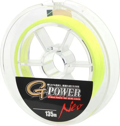 Gamakatsu G-Power Premium Braid Braided Line 135m 0.23mm 22.2kg Yellow