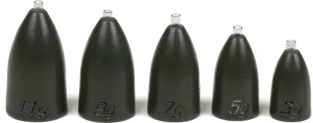 Fox Rage Tungsten Bullet Weights 3g 3pcs Matte Green