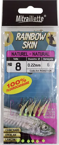 Ragot Rainbow Skin Fluoro Heringsvorfach 0,22mm 6 #8 Natur