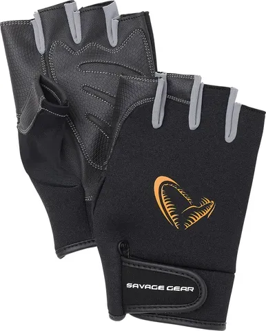 Savage Gear Neoprene Half Finger Gloves XL Half finger Fishing 40% polyurethane / 40% nylon / 20% polyester / 10% elastane