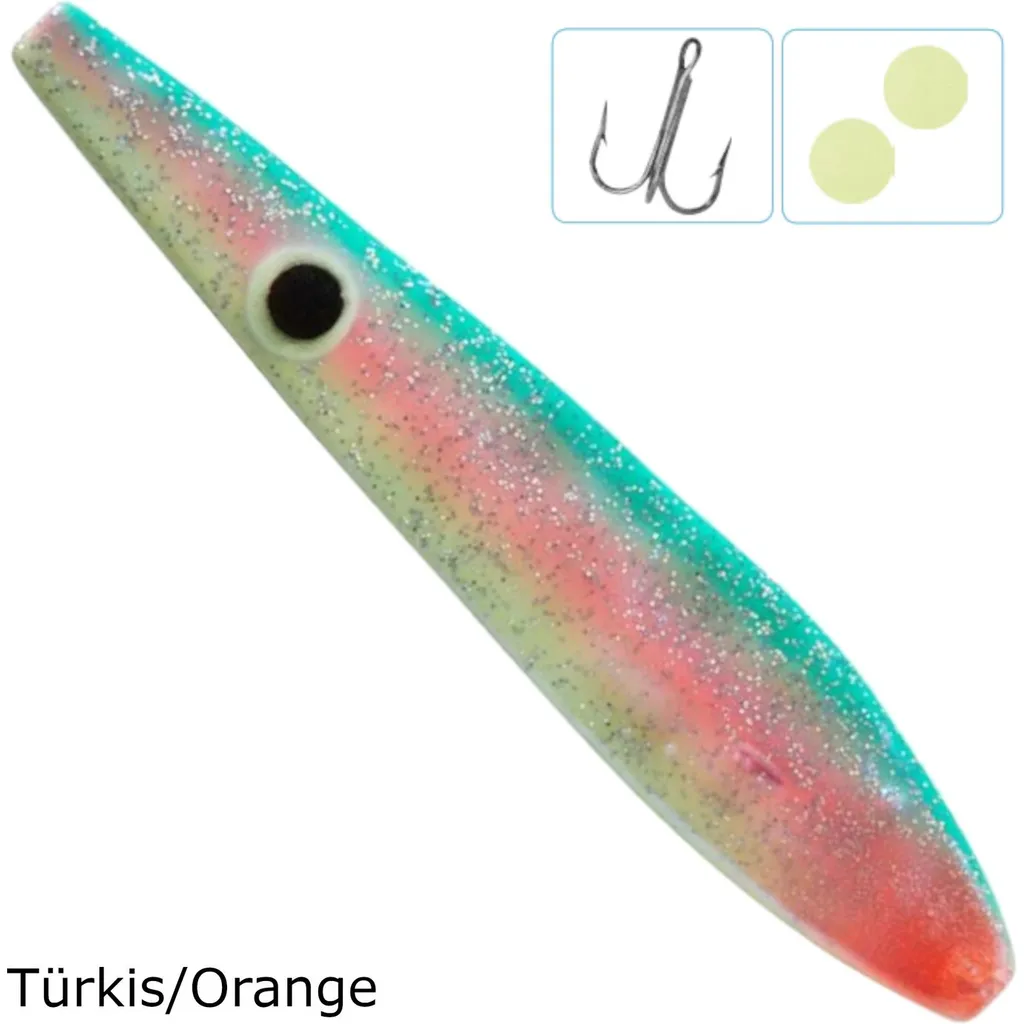 Balzer Colonel Z Seatrout Inliner Blinker 9cm 26g Türkis Orange