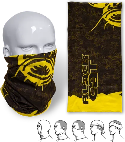 Black Cat Scraft Scarf Bandana 100% Polypropylene All-Season Multi-functional