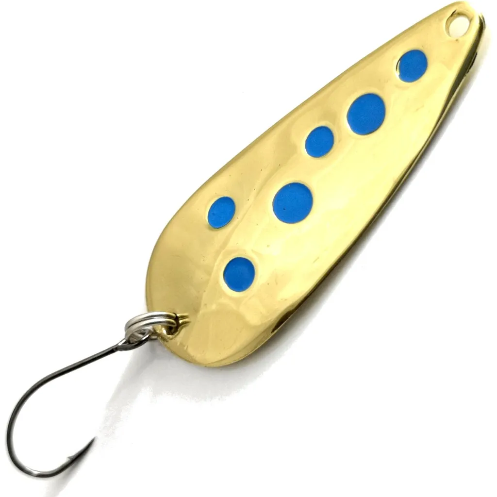Troutwerk Spoon 4cm 5g Goldfarben/Blaue Punkte