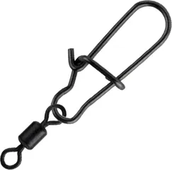 Spro Matt Black Easy Snap + Rolling Swivel 1+8 9kg