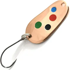 Troutwerk Spoon 2.8cm 3g Copper-Coloured/Multicoloured Dots