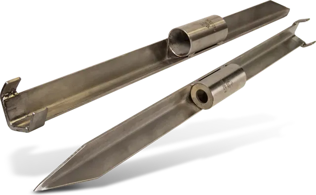 Black Cat Edelstahl Rutenhalter 85cm Ground Mount