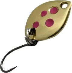 Troutwerk Spoon 0.8g 1.2cm Gold/Pink Dots