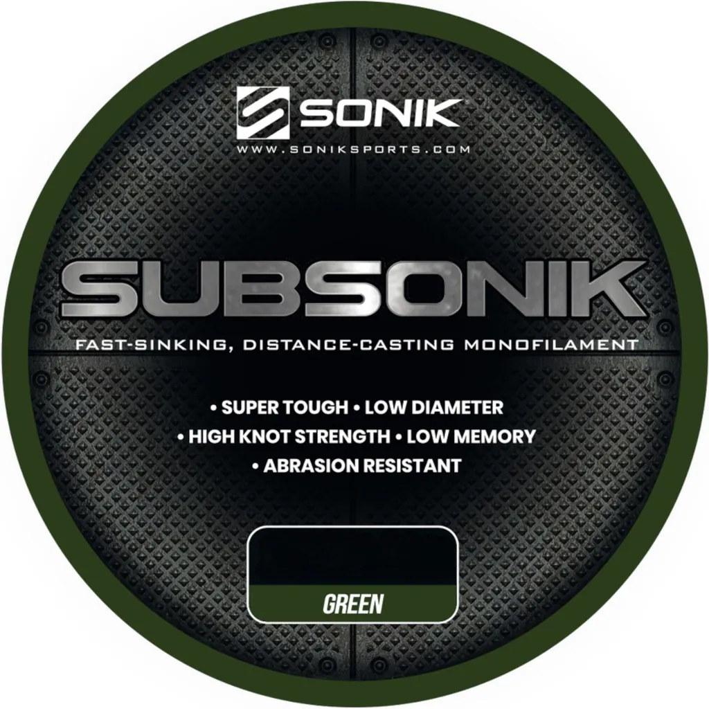 Sonik Subsonik Monofile Angelschnur 0.28mm 5.44kg Green