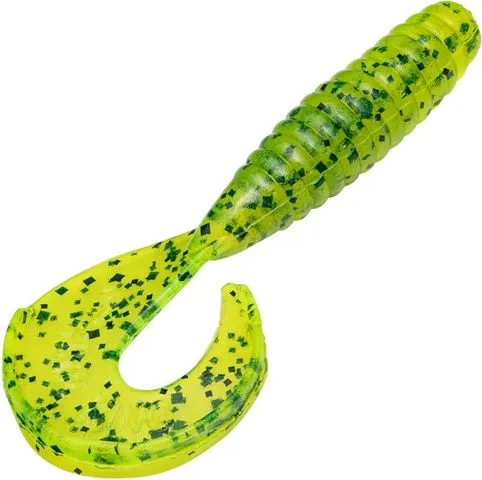 Strike King Rage Grub 10cm 8pc Chartreuse Pepper