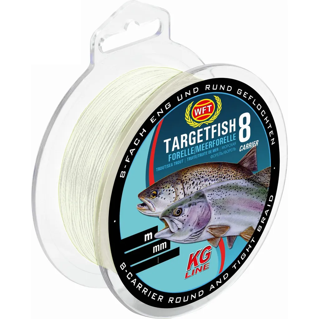 WFT TF8 Meerforelle & Forelle Trans Geflochtene Angelschnur 0.06mm 3.6kg 150m
