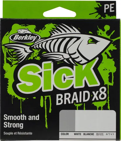 Berkley Sick Braid Fishing Line 0.19mm 18kg 300m White
