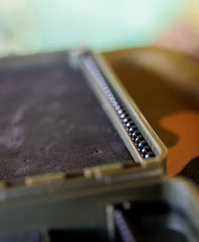 Fox Edges Tackle Box 35.5x13x3.5cm 2 Compartments Rig Box EVA Foam