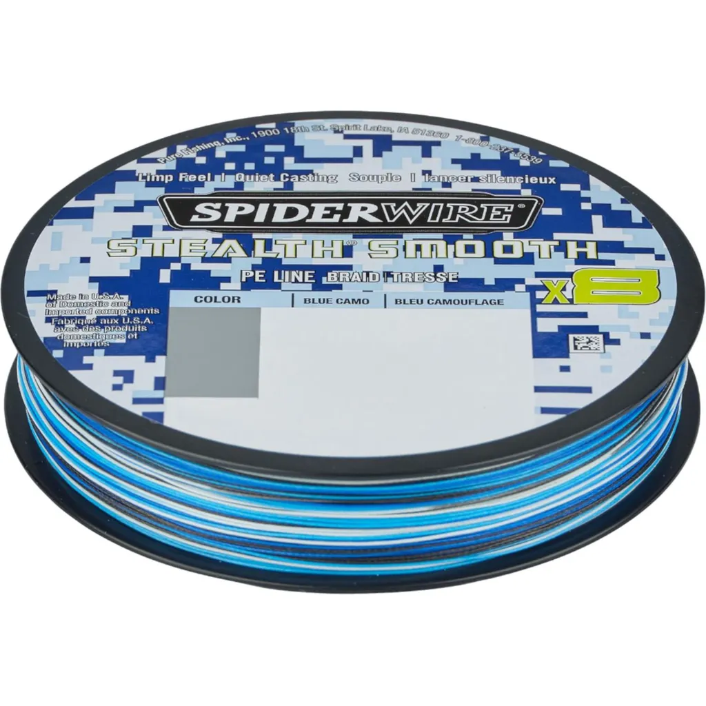 Spiderwire Stealth Smooth8 X8 PE Braid 0.29mm 26.4kg Blue Camo