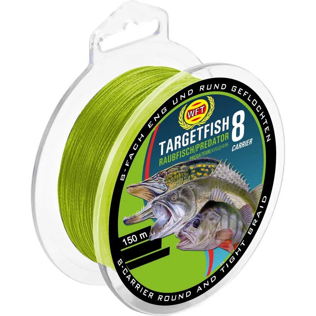 WFT TF8 Raubfisch Schnur Geflochtene Schnur 0.12mm 8kg 150m