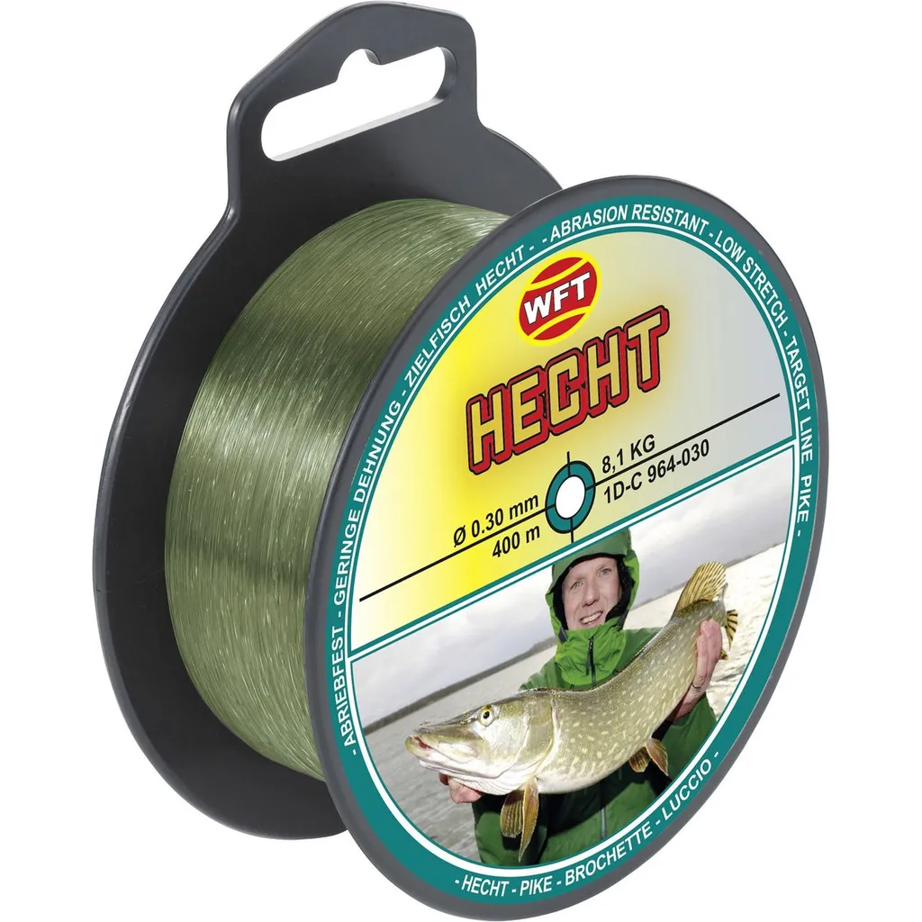 WFT Zielfisch Hecht Monofile Angelschnur 0.3mm 8.1kg 400m