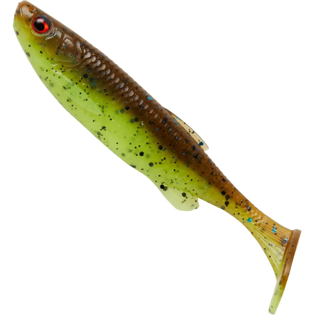 Savage Gear Fat Minnow T-Tail Gummifisch 7.5cm 5g Chartreuse Pumpkin