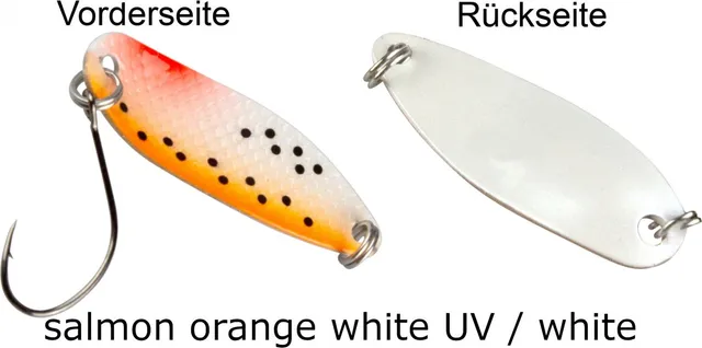 FTM Spoon Hammer 3.3cm 2.4g Salmon Orange White UV/White