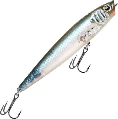 Lucky Craft Gunfish 95NF Oberflächenköder 9.5cm 12g Silver Cheek Ghost Minnow