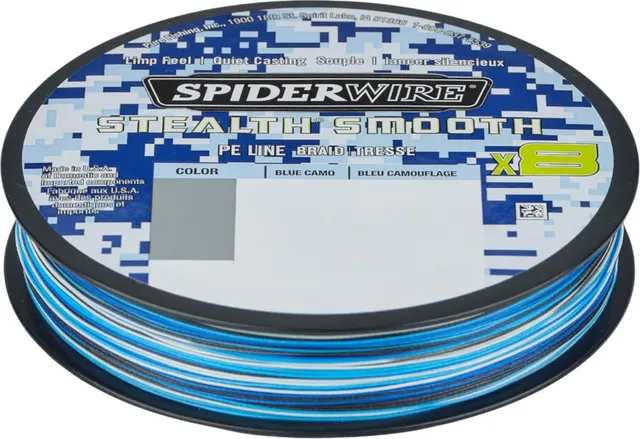 Spiderwire Stealth Smooth8 X8 PE Braid 0.13mm 12.7kg Blue Camo
