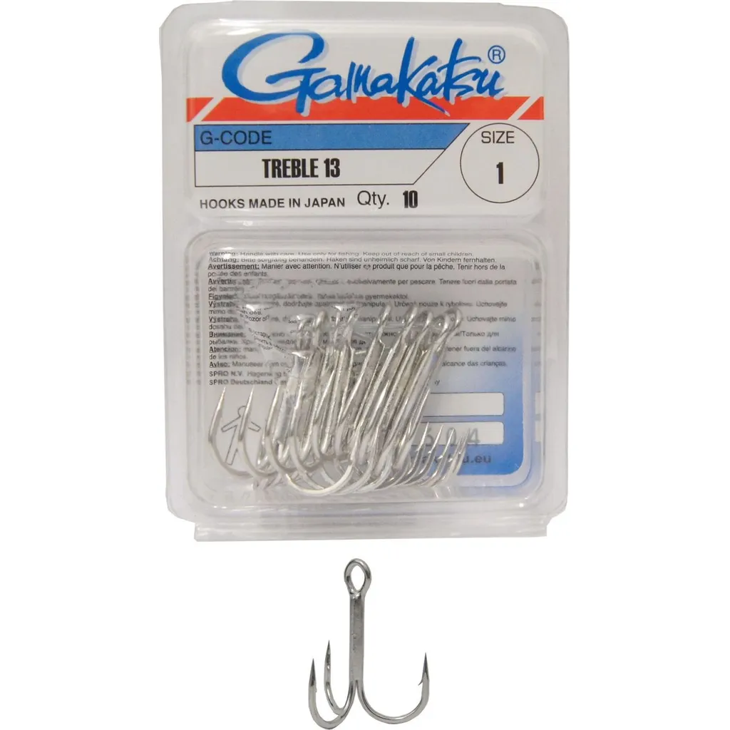 Gamakatsu Treble 13 #4 Nickel