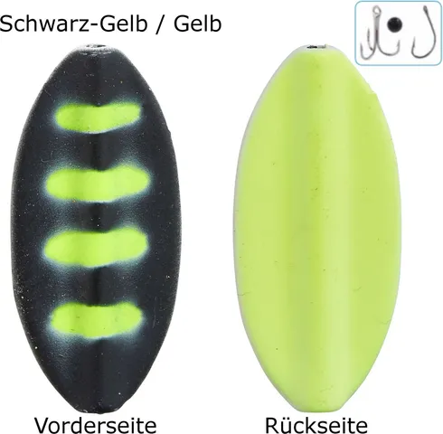 Balzer Pro Staff Series Spoon Inliner 1.9g Schwarz-Gelb/Gelb