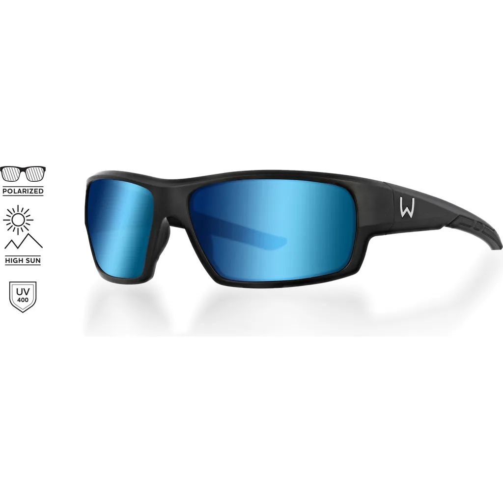 Westin W6 Sport 10 Polarisationsbrille Matte Black LB Smoke LM Blue AR Blue Filter Cat. 3