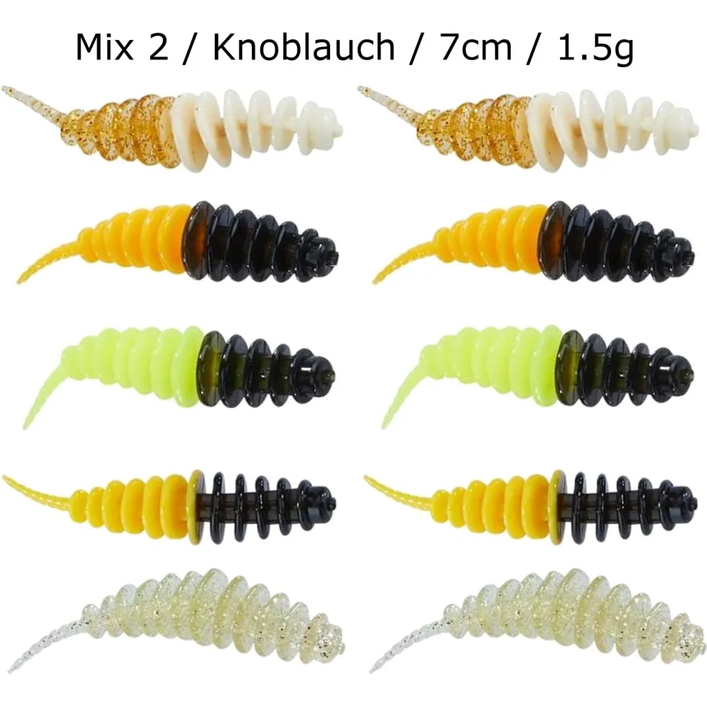 Balzer Trout Collector Softbaits 7cm 1.5g Mix 2 Knoblauch