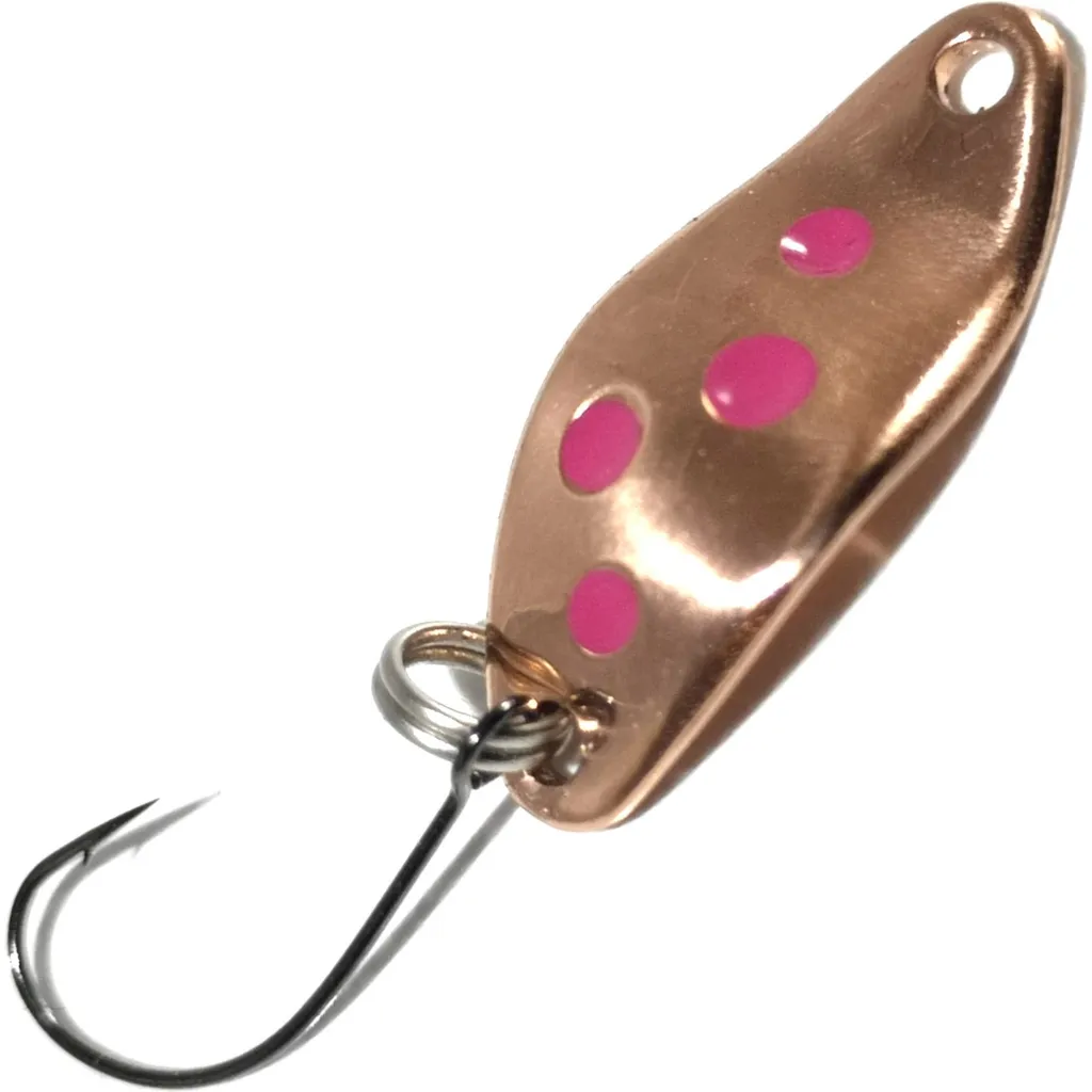 Troutwerk Spoon 1.5g 2.3cm Kupfer Pinke Punkte