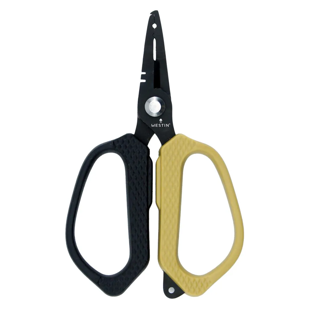 Westin Braid Scissor & Splitring Plier Stainless 12.5cm BLACK/SAND
