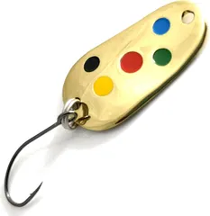 Troutwerk Spoon 2.8cm 3g Gold-Coloured/Multicoloured Dots