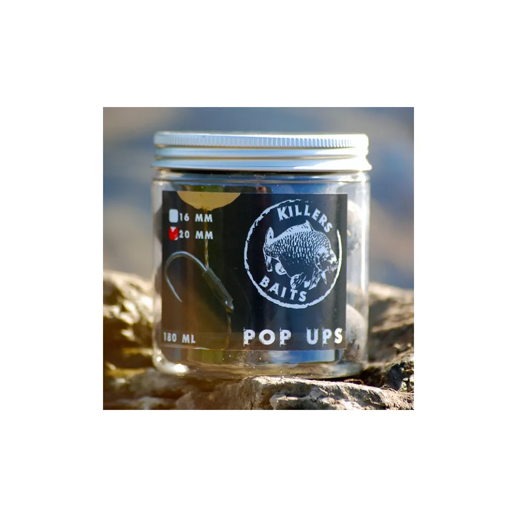 Carp Killers Pop Up Boilies Black Hash 16mm
