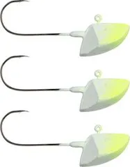 Spro Erie Jighead Jig Head 24g 5/0 Yellow/White Gripper