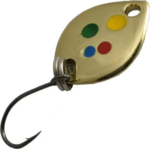 Troutwerk Spoon 0.8g 1.2cm Copper/Blue Dots