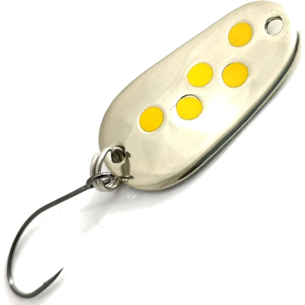 Troutwerk Spoon Blinker Silberfarben Gelbe Punkte