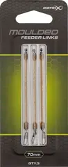 Matrix Moulded Feeder Link 70mm 3pcs Trans Khaki