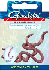 Gamakatsu Hook 5260R Worm Rig 8 75cm 10pcs