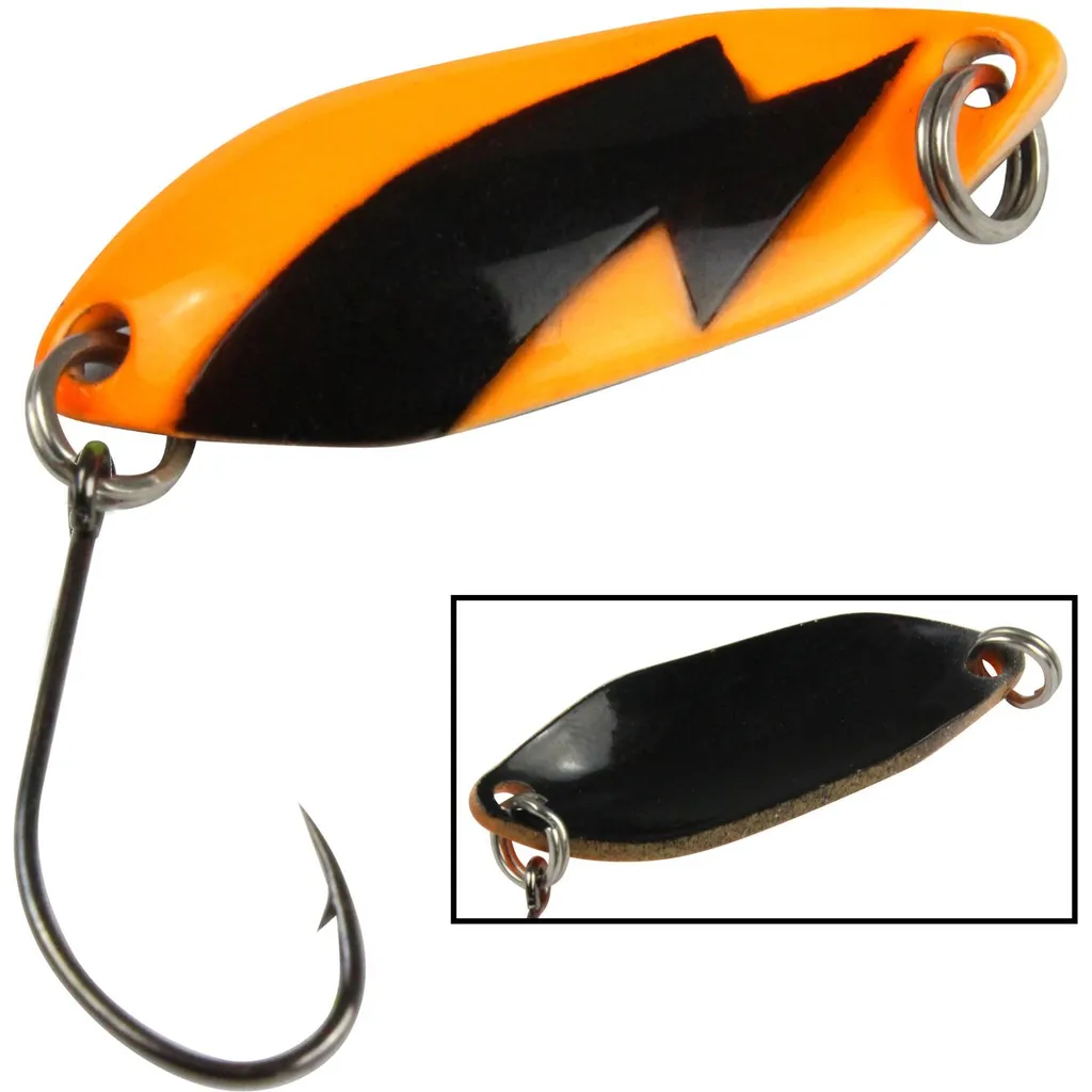 FTM Spoon Spark Forellenblinker 2.5g 2.9cm Orange Schwarz
