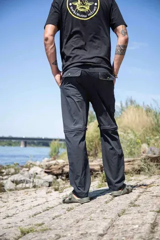 Black Cat Zip-Off Trousers M Black