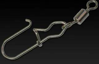 Fox Rage Surefit Snap Swivels 1/0 27kg 10Pcs Black Nickle