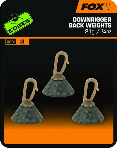 Fox Edges Downrigger Back Weights Sinkers 21g 3pcs