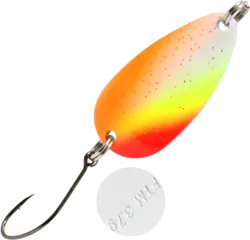 FTM Spoon Bee 3.1cm 3.7g Rot-Orange-Gelb-Weiß Mit Goldenem Glitter/Weiß